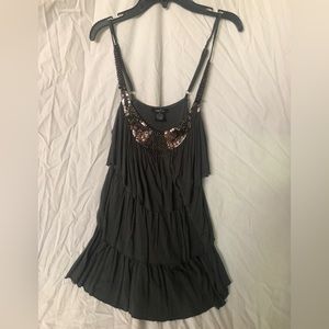 Cute boho sequin tank top (M)